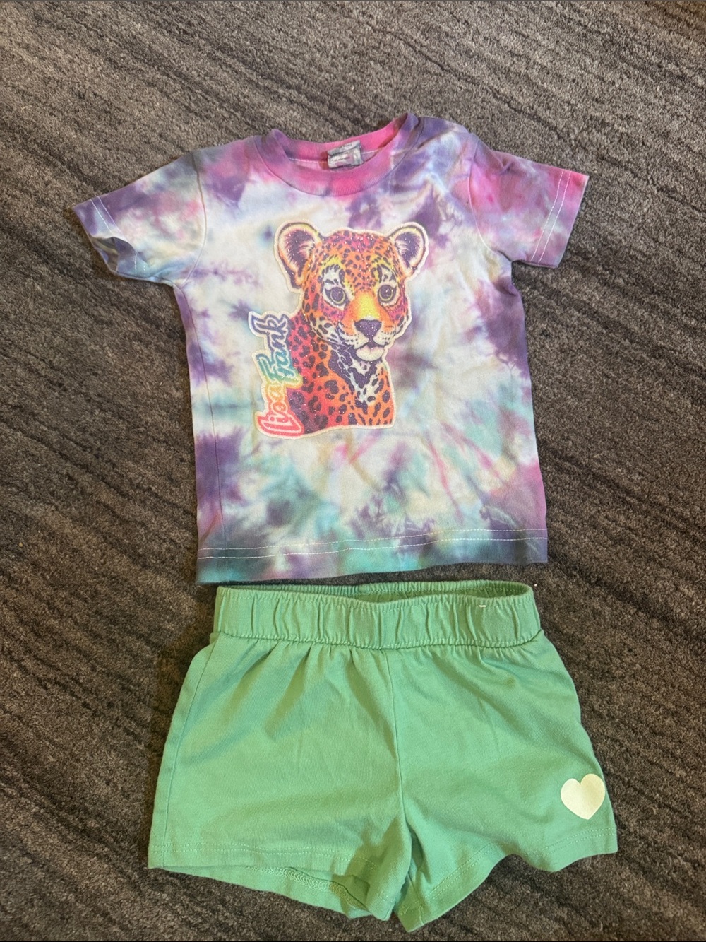 12-18M Lisa Frank tee & shorts set